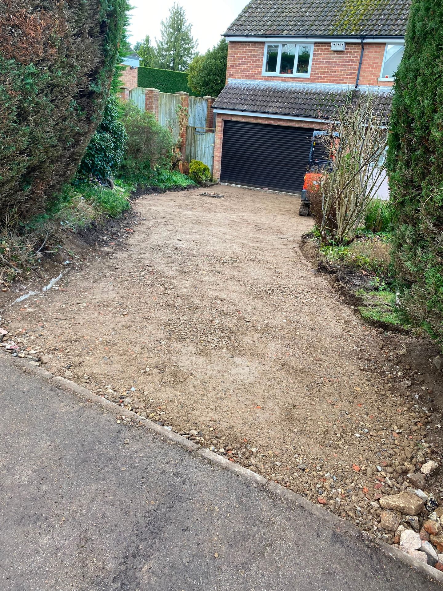 Driveway in progress